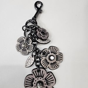 Coach tea rose cluster charm